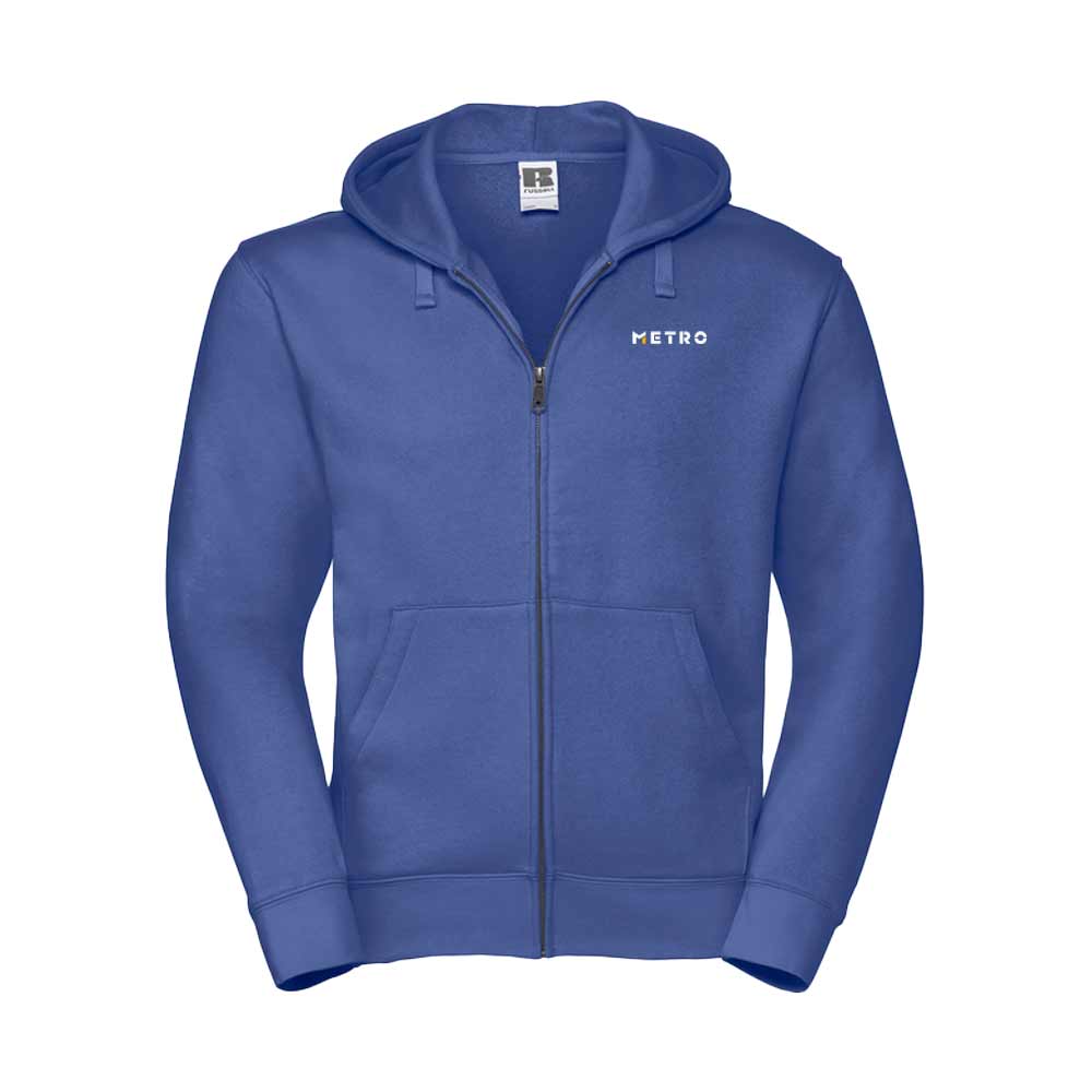 Zip-Hoodie bright royal AG Druck XL