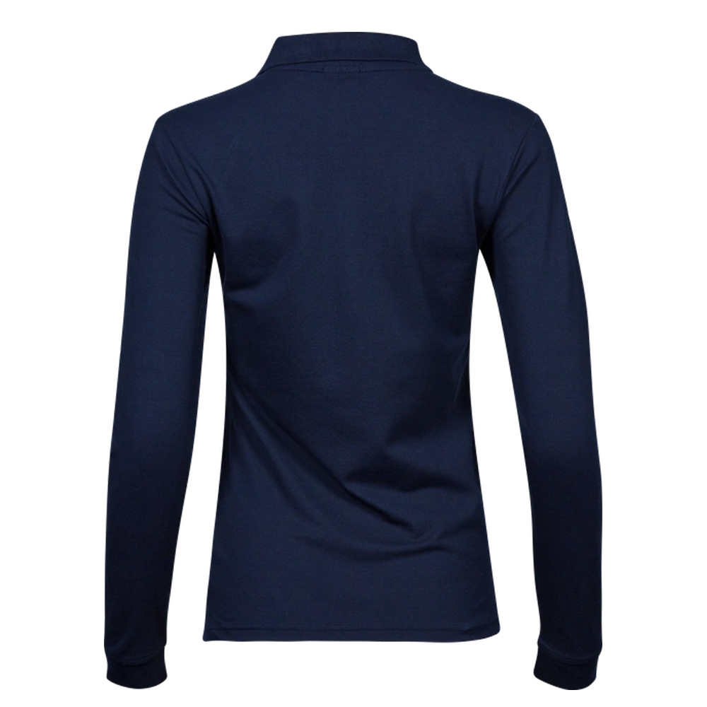 Long Sleeve Polo-Shirt Tee Jays women navy METRO Druck S
