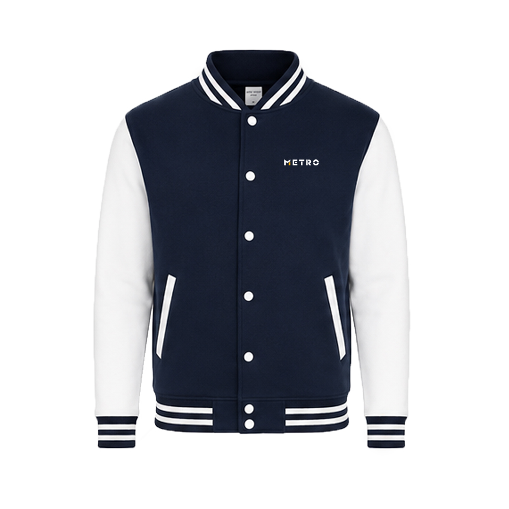 Collegejacke navy AG Druck L