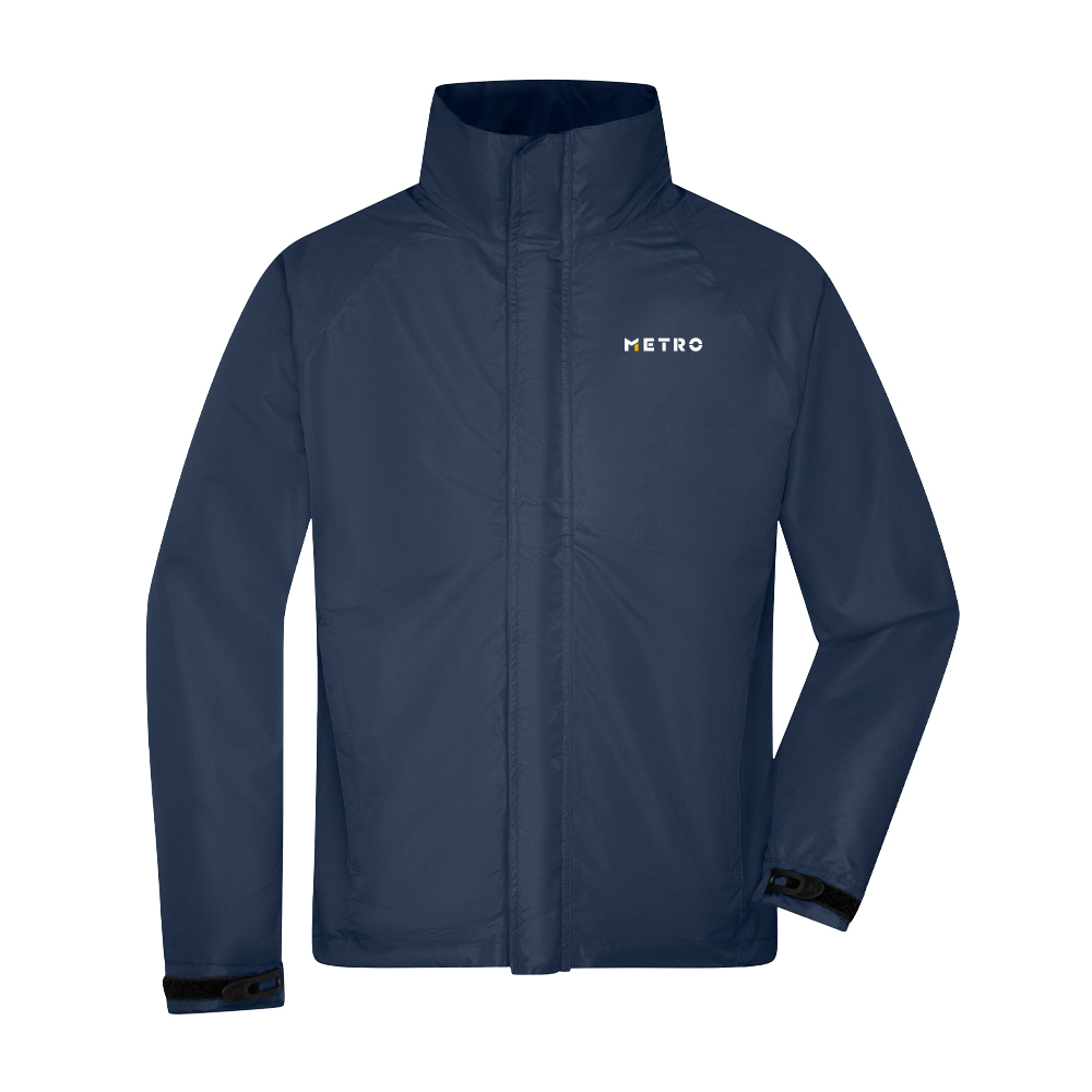 Windbreaker Jacke navy AG Druck XL