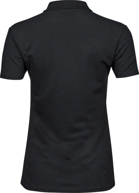 Polo-Shirt TeeJays women kurz schwarz AG Druck XXL