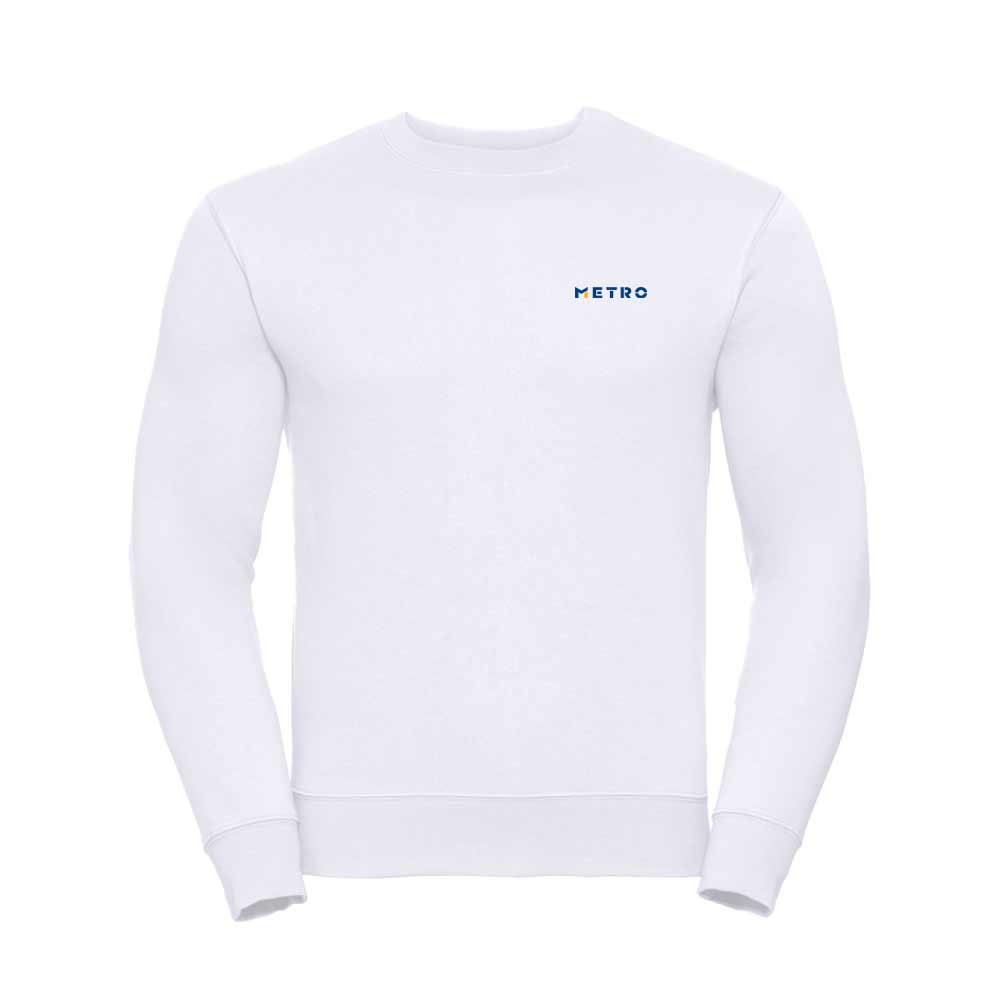Sweatshirt weiß AG Druck XXL