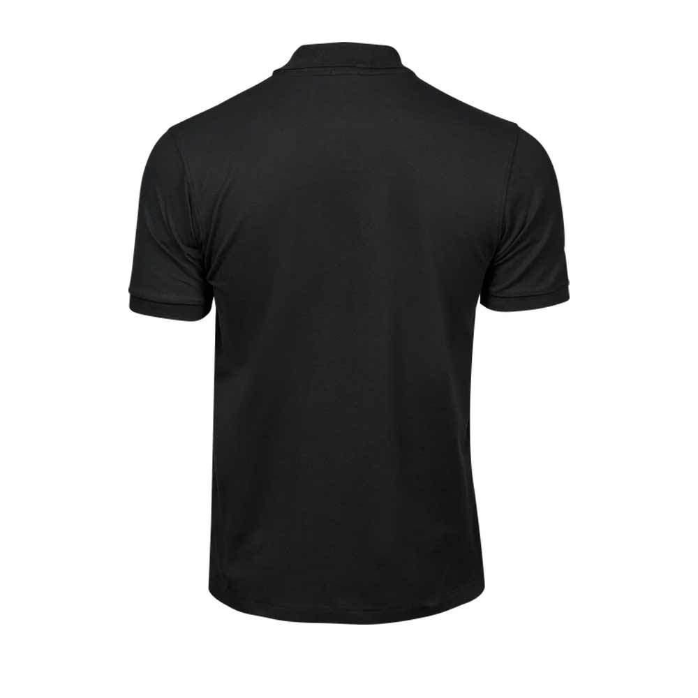 Polo-Shirt TeeJays men kurzarm schwarz AG Druck XXL