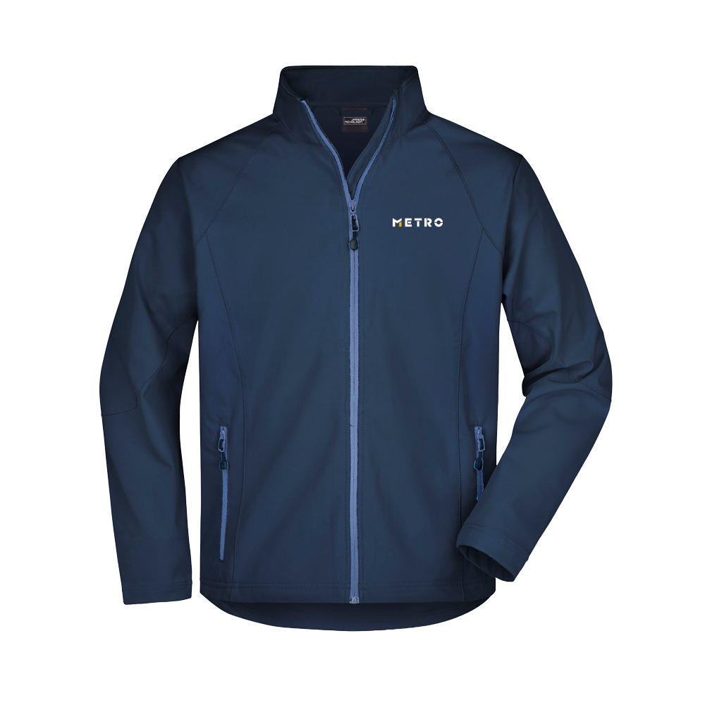 Softshelljacke navy AG Druck XL