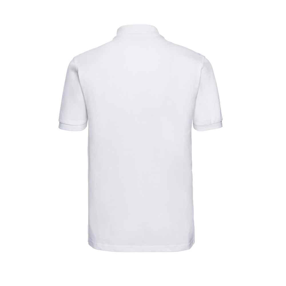 Polo-Shirt Classic weiß AG Druck XS