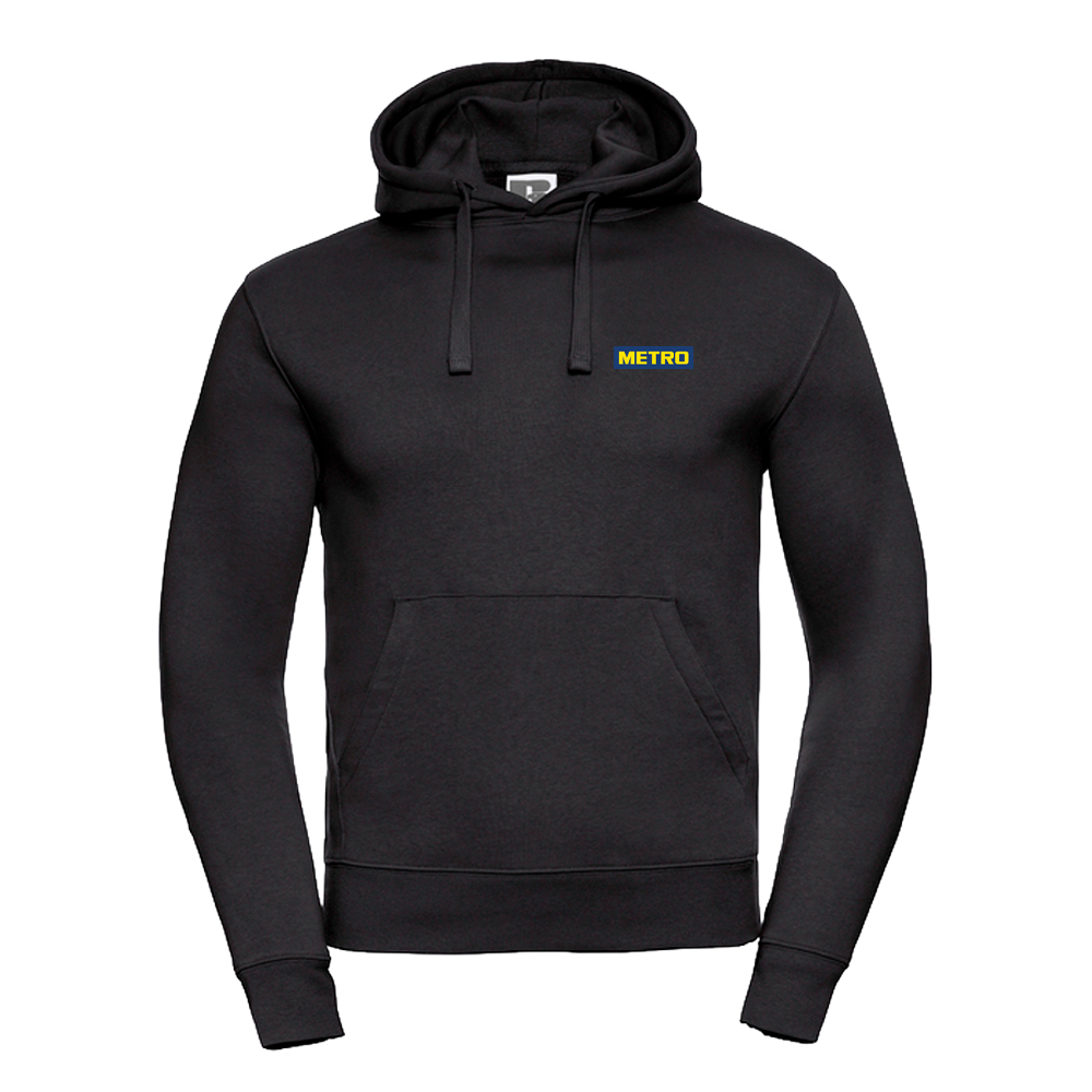 Hoodie schwarz METRO Druck L